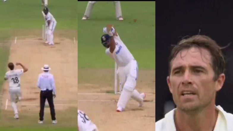 Rohit Sharma Wicket Video: Tim Southee Castles Indian Captain With a Brilliant Inswinger During IND vs NZ 1st Test 2024