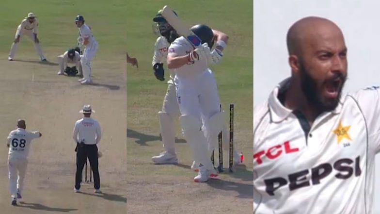 Matthew Potts Castled by Sajid Khan As Ball Passes Between His Legs on Day 3 of PAK vs ENG 2nd Test 2024 (Watch Video)