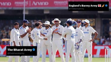 ‘U OK’ England’s Barmy Army Takes Indirect Dig at The Bharat Army After Team India’s Registers Lowest-Ever Test Score at Home During IND vs NZ 1st Test 2024 (See Post)