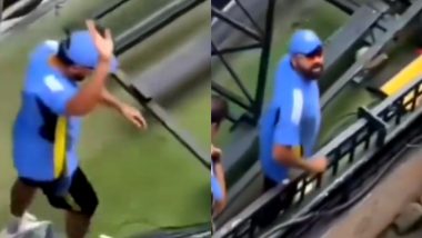 ‘RCB Mein Aajao Yaar’ Fan Engages in Hilarious Conversation With Rohit Sharma on Sidelines of IND vs NZ 1st Test 2024 in Bengaluru (Watch Video)