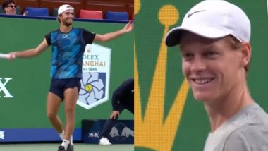 Tomas Machac’s Reaction Goes Viral As Crowd Cheers for Jannik Sinner During Shanghai Masters 2024 Semi-Final (Watch Video)