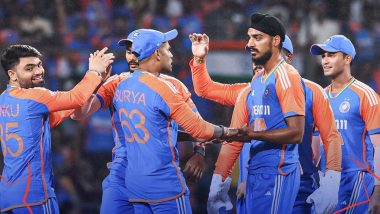 India Beat Bangladesh By 7 Wickets in 1st T20I 2024: Arshdeep Singh, Varun Chakaravarthy, Hardik Pandya Help Men in Blue Secure Dominant Victory Over BAN