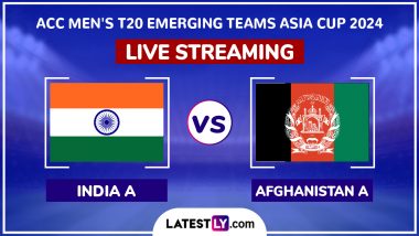 India A vs Afghanistan A, ACC Men's T20 Emerging Teams Asia Cup 2024 Semi-Final Match Live Streaming Online: How To Watch IND A vs AFG A Cricket Match Free Live Telecast on TV?