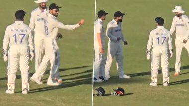 Virat Kohli Hilariously Imitates Surviving a Missed Run-Out Chance in Front of Rishabh Pant, Shubman Gill and KL Rahul During IND vs BAN 2nd Test 2024 Day 4; Video Goes Viral