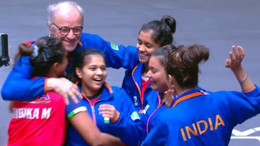 India Women's Table Tennis Team Wins Historic Bronze Medal in Asian Table Tennis Championship 2024; Ayhika Mukherjee, Manika Batra, Sutirtha Mukherjee Lose 1-3 Against Japan in Semifinal Clash