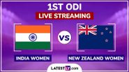 India Women vs New Zealand Women Free Live Streaming Online, 1st ODI 2024: How To Watch IND-W vs NZ-W Cricket Match Live Telecast on TV?