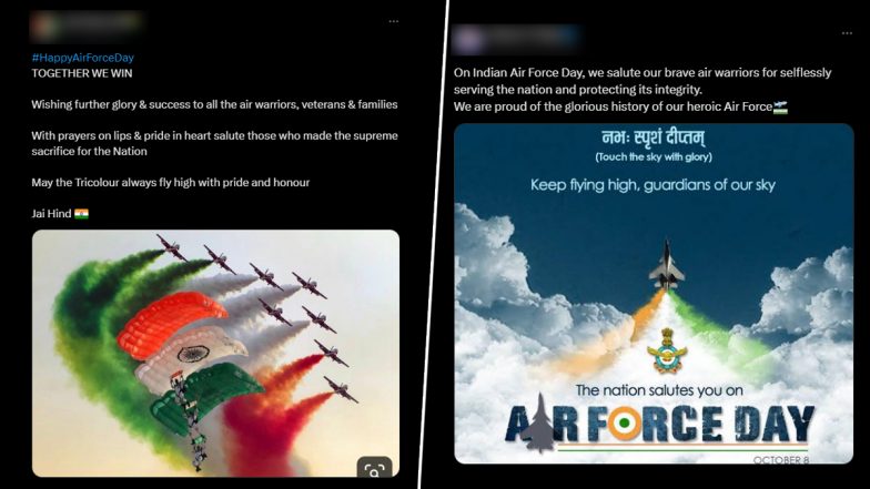 Indian Air Force Day 2024 Wishes and Greetings: Netizens Celebrate IAF Formation Day With Quotes, Patriotic Sayings, Wallpapers, Messages and Images