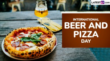 International Beer and Pizza Day 2024 Quotes and HD Images: Fun Food Sayings, Instagram Captions, Wallpapers, Photos and GIFs To Celebrate the Combination of Beer & Pizza