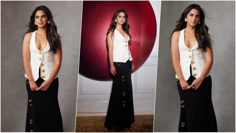 Isha Ambani Photos in Gorgeous Schiaparelli Outfit: Businesswoman Wins Harper's Bazaar 'Icon of the Year,' Stylist Anaita Shroff Adajania Shares Stunning Pics