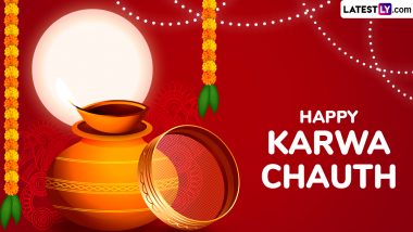 Happy Karwa Chauth 2024 Greetings and HD Wallpapers: Wishes, WhatsApp Messages, Images and Romantic Quotes To Share With Your Partner on Karva Chauth