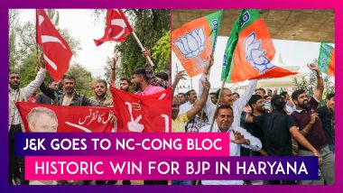 Assembly Elections Results 2024: NC-Congress Alliance Set To Form New Government in J&K, Hat-Trick for BJP in Haryana