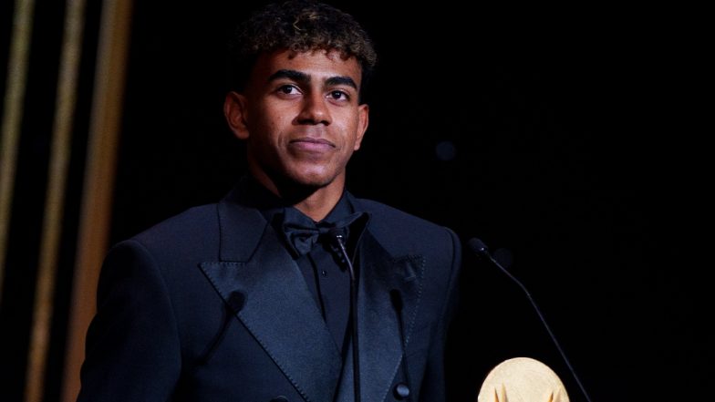 Lamine Yamal Wins Kopa Trophy at Ballon d'Or 2024 Awards, 17-Year-Old Spain and Barcelona Star Becomes Youngest Player to Win Honour