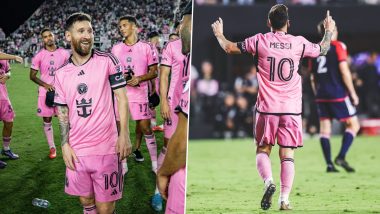 Lionel Messi Reacts After His Hat-Trick Helps Inter Miami Break MLS Points Record With 6-2 Win Over New England Revolution (See Post)