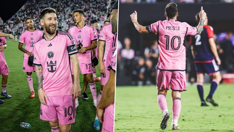 Lionel Messi Reacts After His Hat-Trick Helps Inter Miami Break MLS Points Record With 6-2 Win Over New England Revolution (See Post)