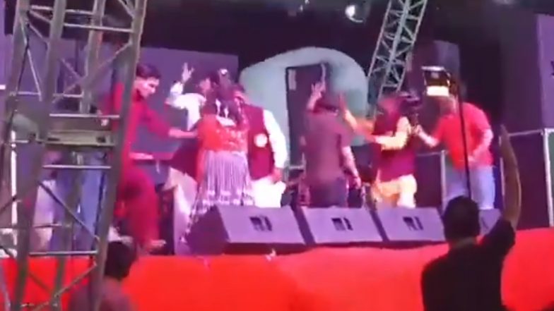 Ludhiana Pandal Collapse: 3 Killed, Several Others Injured After Structure of Pandal Collapses During Navratri Function in Punjab, Terrifying Video Surfaces