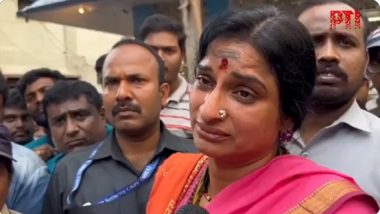 Idol Vandalised at Muthyalamma Temple in Hyderabad: BJP Leader Madhavi Latha Detained During Protest Over Alleged Vandalism of Temple