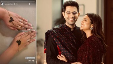 Karwa Chauth 2024: Parineeti Chopra Chooses a Minimalistic Mehndi Design To Celebrate the Auspicious Occasion (View Pic)