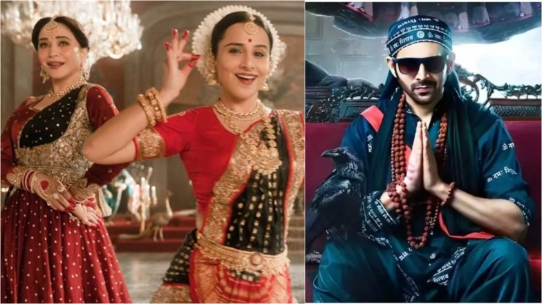 &lsquo;Bhool Bhulaiyaa 3&rsquo; Box Office: Will Madhuri Dixit&rsquo;s Dance-Off With Vidya Balan Prove Lucky for Kartik Aaryan-Starrer? Here&rsquo;s Why We Think So!