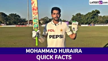 Mohammad Huraira Quick Facts: Here’s All You Need To Know About Batter Included in Pakistan Cricket Team Squad for Remaining Tests vs England