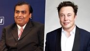 ‘Why Is Mukesh Ambani Afraid of Elon Musk’: US Billionaire Reacts to X Post About Starlink Entry in India Amid Row Over Satellite Spectrum Allocation