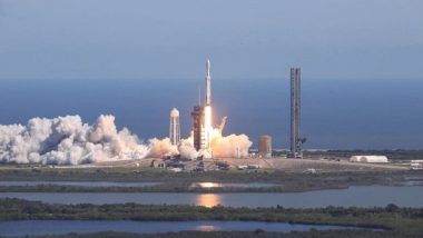 NASA Europa Clipper Launched Atop SpaceX Falcon Heavy Rocket To Explore Jupiter's Ocean World in Search of Right Conditions for Life (Watch Video)