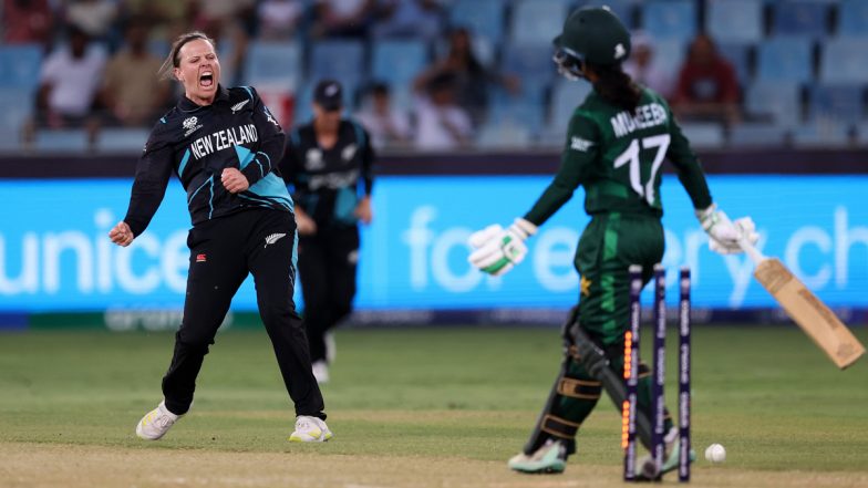 India Women Out of ICC Women's T20 World Cup 2024, New Zealand Women Qualify for Semifinals Following 54-Run Win Over Pakistan Women in Final Group A Match