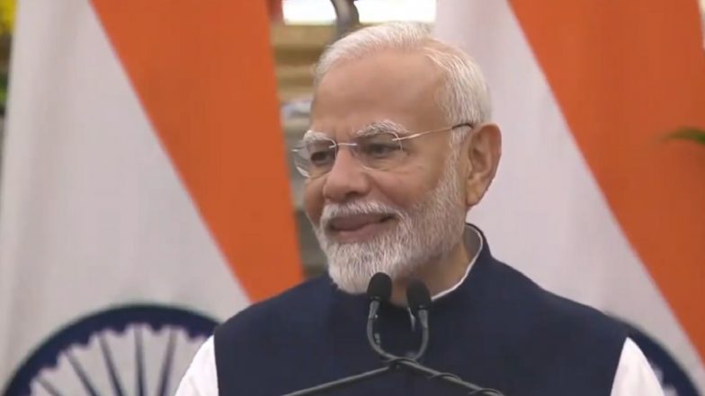 Gujarati New Year 2024: PM Narendra Modi Extends Greetings for Nutan Varshabhinandan, Says ‘May Your Dreams Come True’