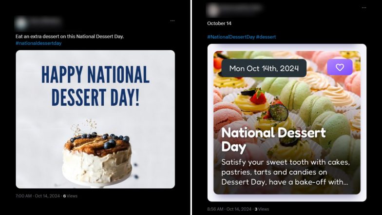 National Dessert Day 2024 Wishes and Images: Netizens Took to Social Media to Share Captions, Images, Wallpapers, Quotes and Messages to Celebrate the Day