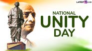 National Unity Day 2024 Images and Sardar Vallabhbhai Patel Jayanti Wallpapers for Free Download Online: Share Messages, Wishes, Greetings and Quotes for Rashtriya Ekta Diwas