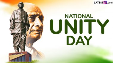 National Unity Day 2024 Images and Sardar Vallabhbhai Patel Jayanti Wallpapers for Free Download Online: Share Messages, Wishes, Greetings and Quotes for Rashtriya Ekta Diwas