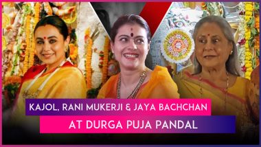 Navratri 2024: Kajol, Rani Mukerji, Jaya Bachchan & Others Seek Blessings at Durga Puja Pandal in Mumbai