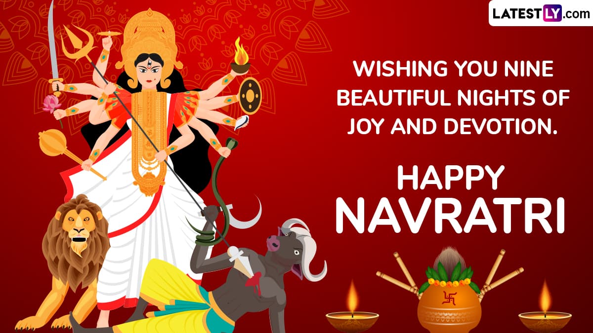 Happy Navratri 2024 Wishes, Greetings & HD Wallpapers: Send Sharad ...