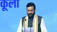 Nayab Singh Saini Sworn In As Haryana CM: BJP Leader Takes Oath as Chief Minister, PM Narendra Modi Attends Swearing-In Ceremony (Watch Video)