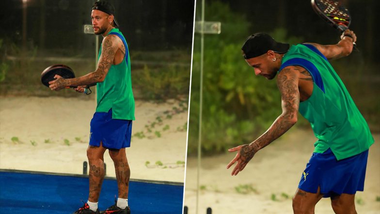 Neymar Jr Plays Padel Ahead of Brazil's FIFA World Cup 2026 Qualifiers Match Against Chile (View Pics)