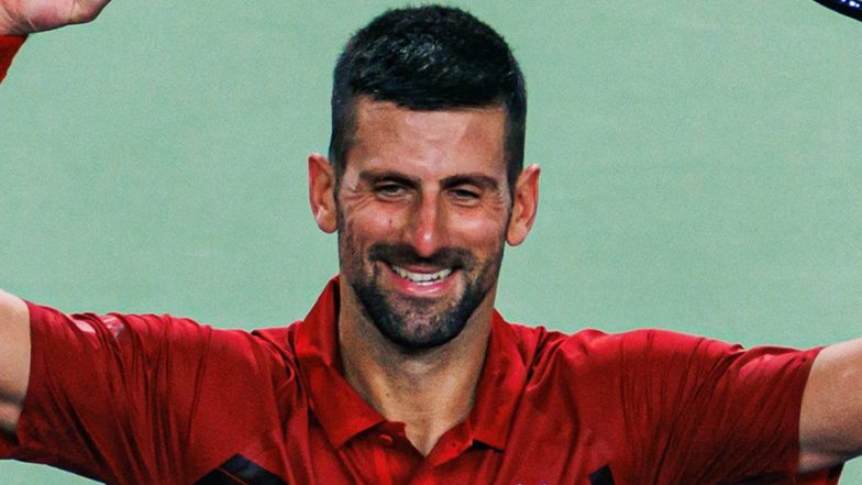 Novak Djokovic Cruise Past Flavio Cobolli by Straight Sets To Reach Shanghai Masters 2024 Round of 16 (Watch Video)