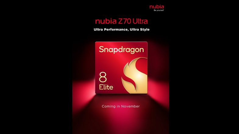 Nubia Z70 Ultra Launch Confirmed for November 2024, Coming With Snapdragon 8 Elite; Check Details