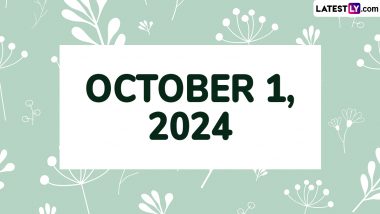 October 1, 2024 Special Days: Which Day Is Today? Know Sunrise, Sunset and Moonrise Time, Holidays, Festivals, Events, Birthdays, Birth and Death Anniversaries Falling on Today's Calendar Date