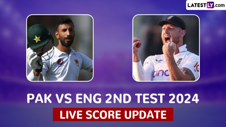 PAK 219/8 in 57 Overs (Lead by 294 Runs) | Pakistan vs England Live Updates of 2nd Test 2024 Day 3: Pakistan Overtakes England’s First Inning Total With 54-Run Partnership Between Salman Agha and Sajid Khan