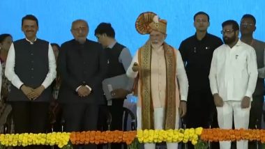 Mumbai Metro Line 3 Inauguration: PM Narendra Modi Inaugurates Mumbai Metro Between Bandra-Kurla Complex and Aarey JVLR Section (Watch Video)