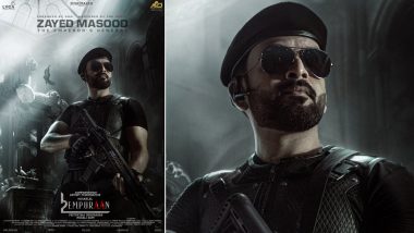 Prithviraj Sukumaran in ‘L2-Empuraan’: Mohanlal Shares Actor-Director’s First Look As Zayed Masood; Check Out ‘The Emperor’s General’s’ Fierce Avatar (View Pic)