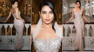 &lsquo;Paani&rsquo; Producer Priyanka Chopra Turns Heads in a Shimmery Ensemble at the Screening of Her Marathi Film (View Pics)