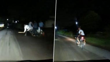 ‘We Were Attacked’: IT Engineer From Pune and His Wife Allegedly Attacked by Mob Armed With Sticks and Rods on Lavale-Nande Road, Chased Until Couple Reaches Home; Disturbing Video Surfaces