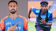 India's Squad for T20I Series vs South Africa Announced: Ramandeep Singh, Vijaykumar Vyshak Earn Maiden Call-Ups; Mayank Yadav, Shivam Dube Miss Out Due to Injuries