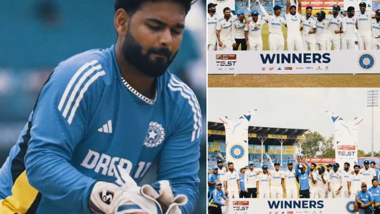 Rishabh Pant Shares Collage of His Moments From IND vs BAN Test Series 2024 After India Seal 2-0 Series Victory Against Bangladesh, Calls the Win 'Quick Work' (Watch Video)