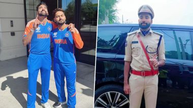 'Salute Sir' Rishabh Pant Reacts After 'DSP' Mohammed Siraj's Picture in Police Uniform Goes Viral