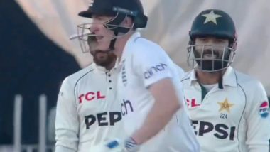 'This is Aaqib-Ball' Mohammed Rizwan's Stump Mic Banter With Harry Brook Goes Viral As Pakistan Gain Edge in PAK vs ENG 3rd Test 2024 (Watch Video)