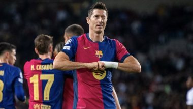 Barcelona 5–0 Young Boys, UEFA Champions League 2024–25: Robert Lewandowski Scores Brace, Raphinha and Inigo Martinez Net a Goal Each As Blaugrana Secures Commanding Victory