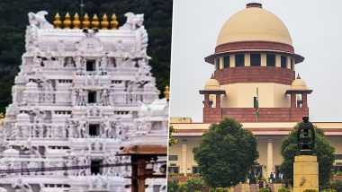 SC To Hear Tirupati Prasadam Adulteration Case Today