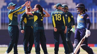 Australia Women Defeats Sri Lanka Women By 6 Wickets in ICC Women's T20 World Cup 2024: Megan Schutt, Beth Mooney Help AUS-W Secure Clinical Victory Over SL-W