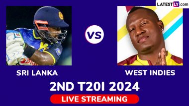 Sri Lanka vs West Indies Free Live Streaming Online, 2nd T20I 2024: How To Watch SL vs WI Cricket Match Live Telecast on TV?